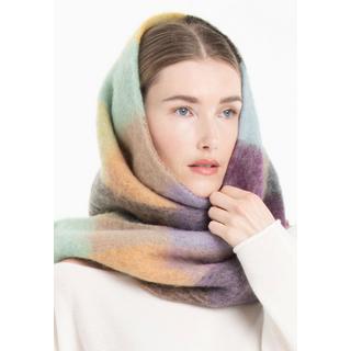 Studio Cashmere8  UNI 14 Sciarpa in lana a quadri multicolore 