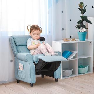 Northio Divano Per Bambini Divano Per Bambini Con Divano Reclinabile Regolabile E Poggiapiedi, Blu, Per 3-5 Anni, 58X53X70 Cm  