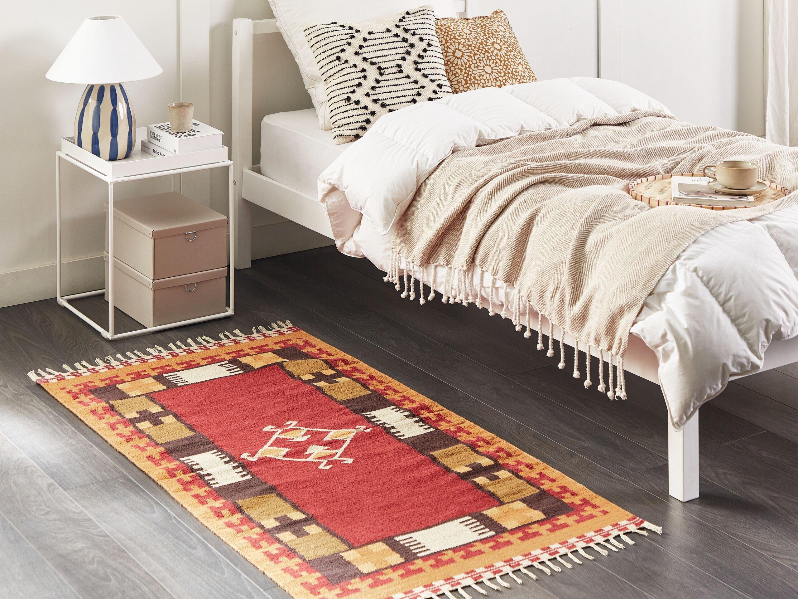 Beliani Tapis en Coton Traditionnel PARAKAR  