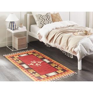 Beliani Tapis en Coton Traditionnel PARAKAR  