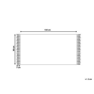 Beliani Tappeto en Cotone Classico PARAKAR  