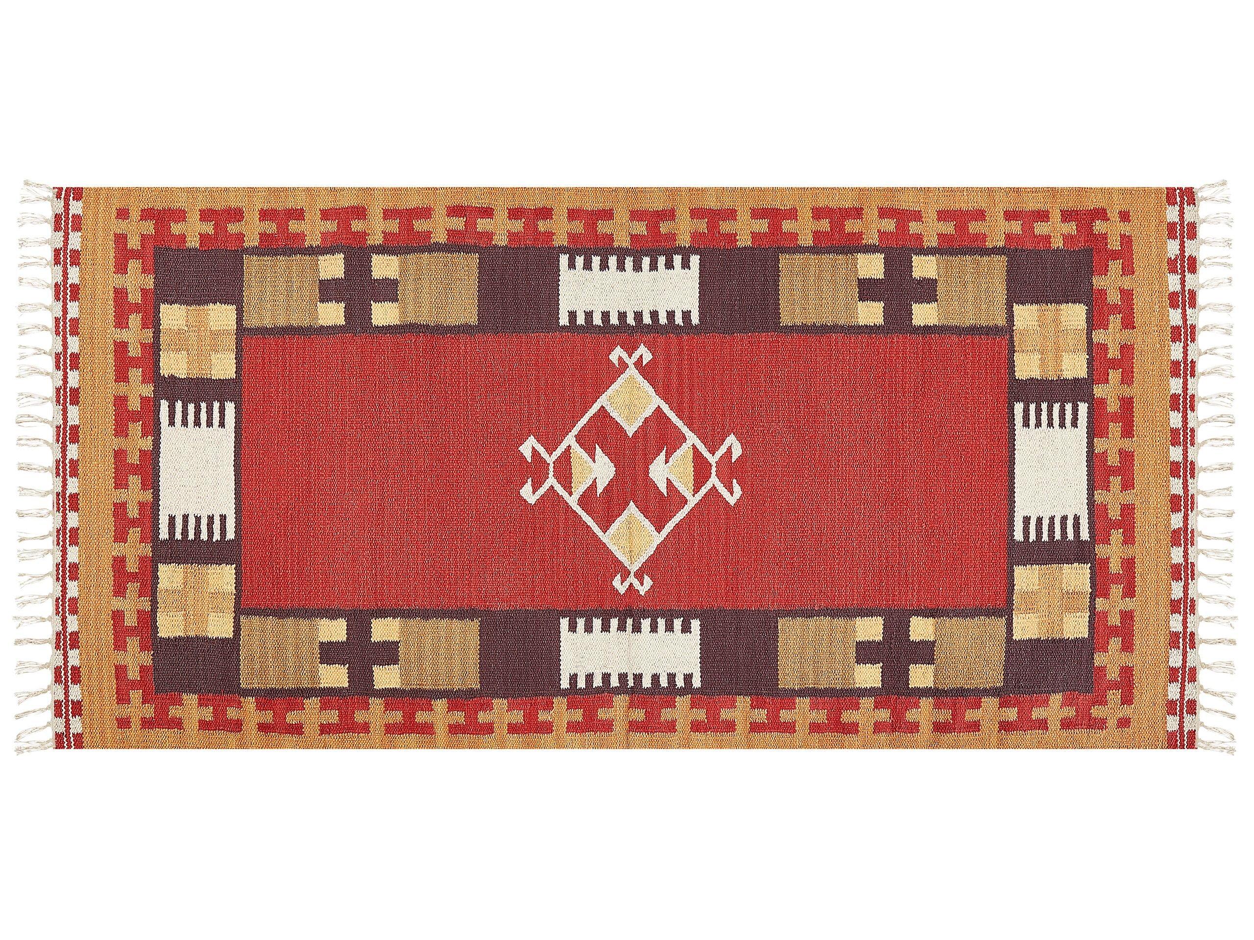 Beliani Tapis en Coton Traditionnel PARAKAR  