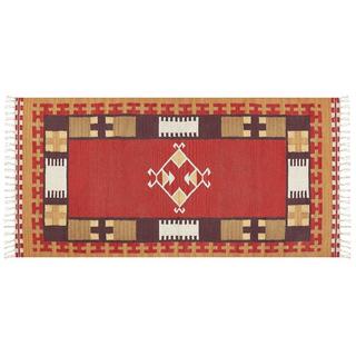 Beliani Tapis en Coton Traditionnel PARAKAR  