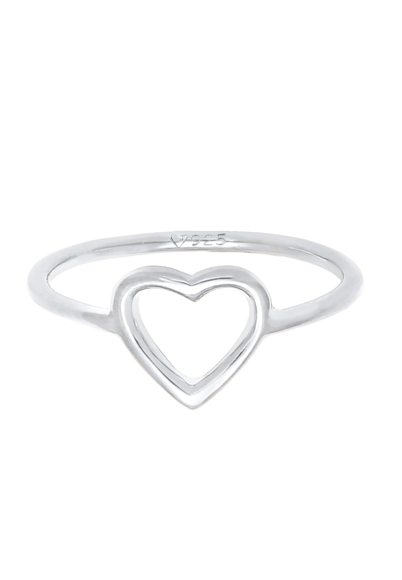 Elli  Ring Herz Cut Out Filigran 