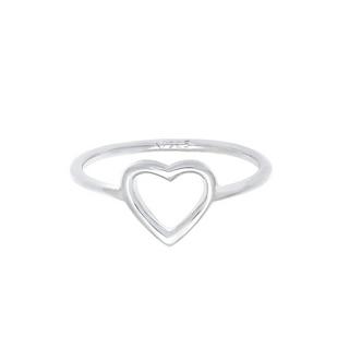 Elli  Bague Coeur Découpe Filigrane 