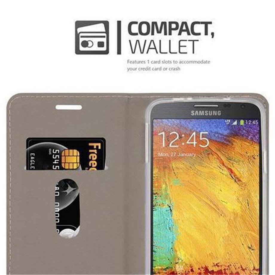 Cadorabo  Hülle für Samsung Galaxy NOTE 3 NEO Magnetverschluss, Kartenfach 