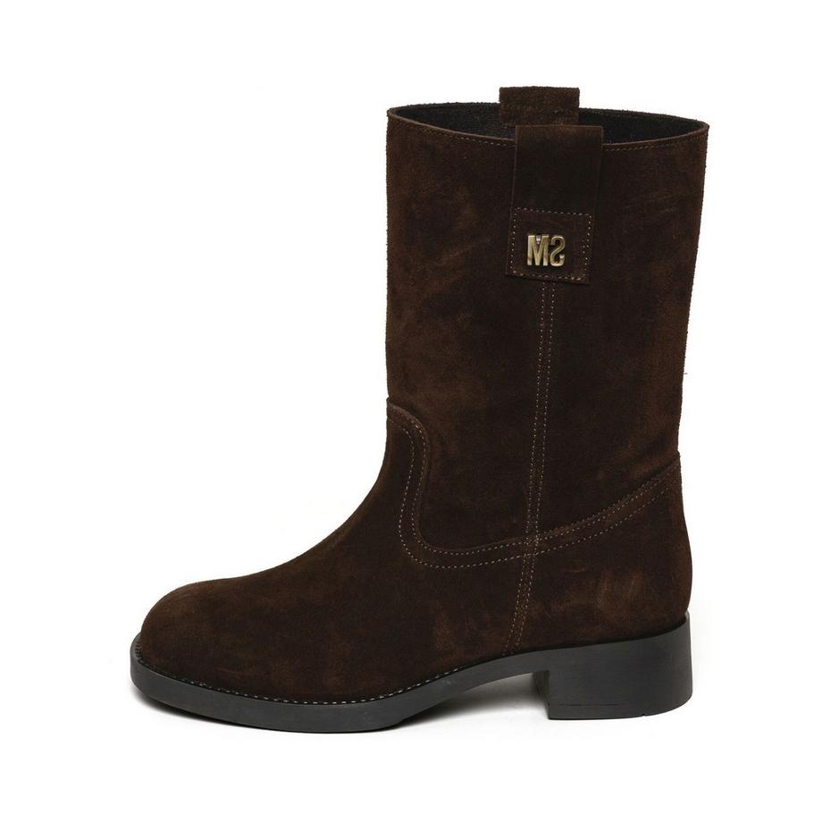 STEVE MADDEN Veloursleder Chelsea Stiefel mit Blockabsatz  