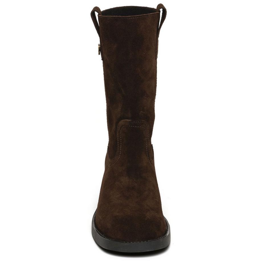 STEVE MADDEN Veloursleder Chelsea Stiefel mit Blockabsatz  