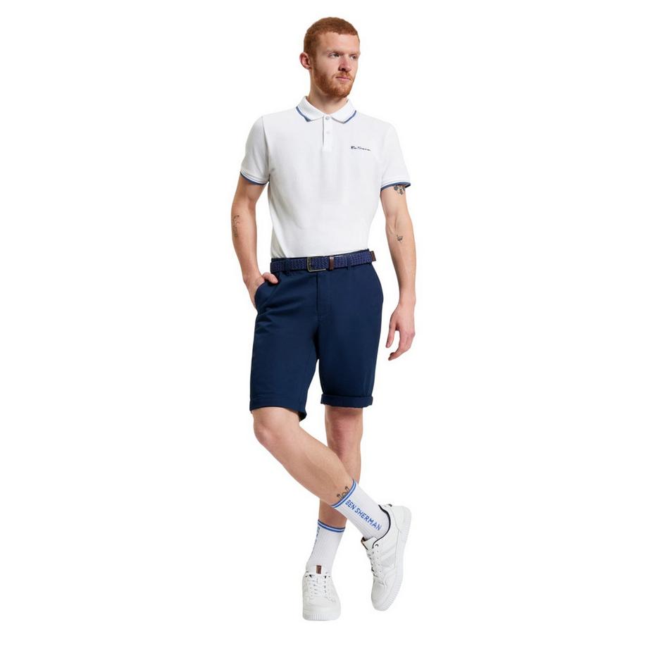 BEN SHERMAN  Short chino motiftyle signature 