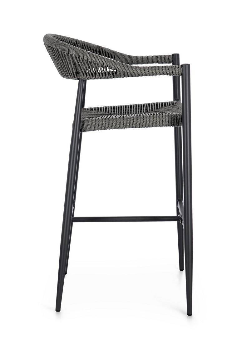 mutoni Tabouret de bar Jandia gris anthracite  