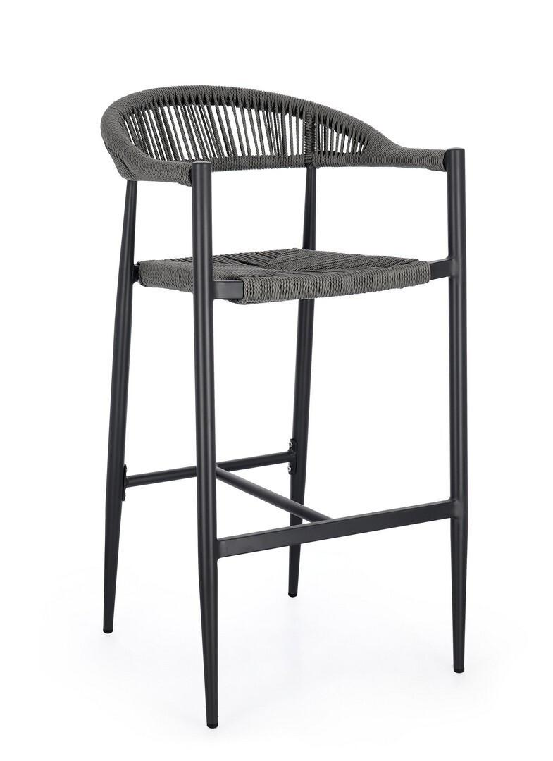 mutoni Tabouret de bar Jandia gris anthracite  