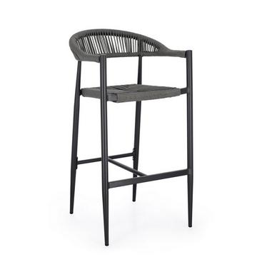 Tabouret de bar Jandia gris anthracite