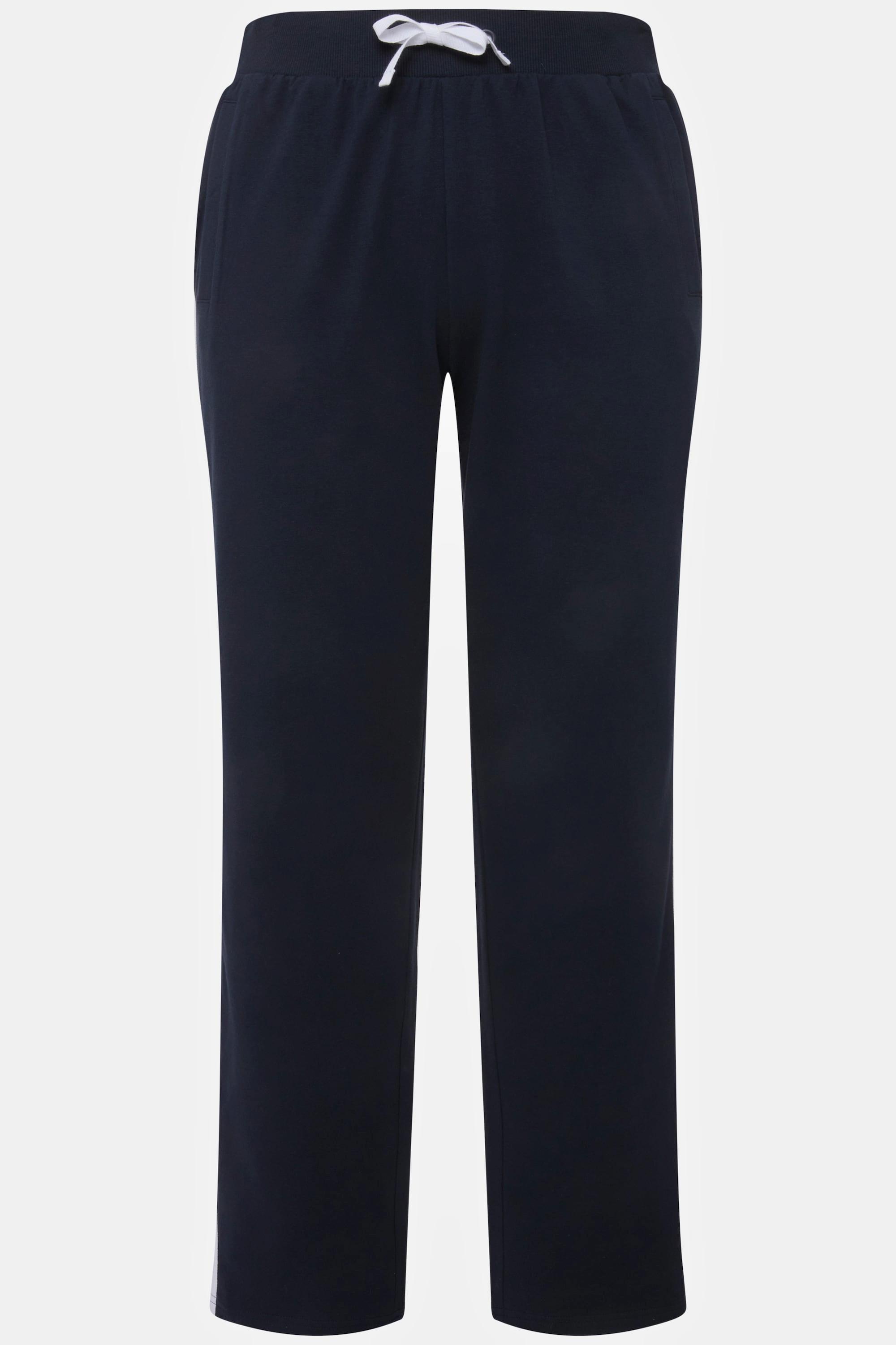 Ulla Popken Pantaloni sportivi Vita elastica Strisce laterali  