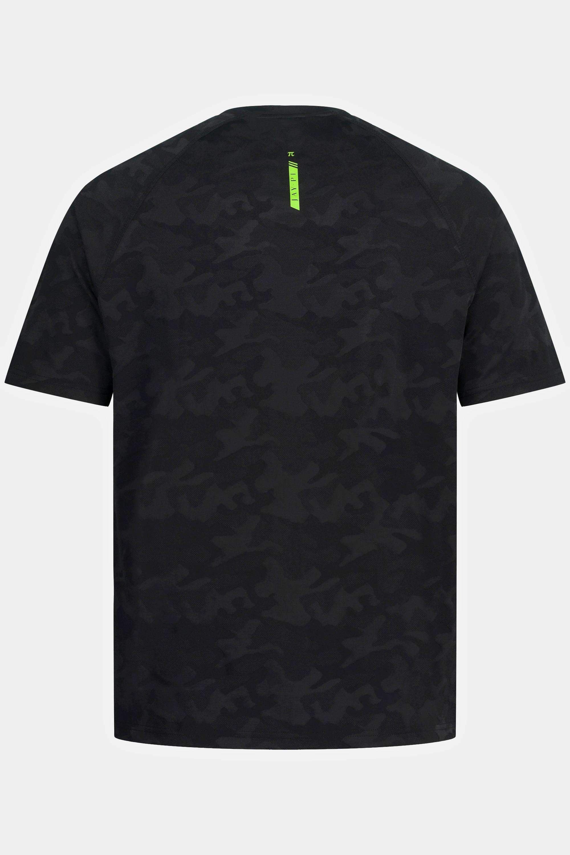 JP1880  T-shirt per il fitness con mezze maniche e fantasia camouflage 