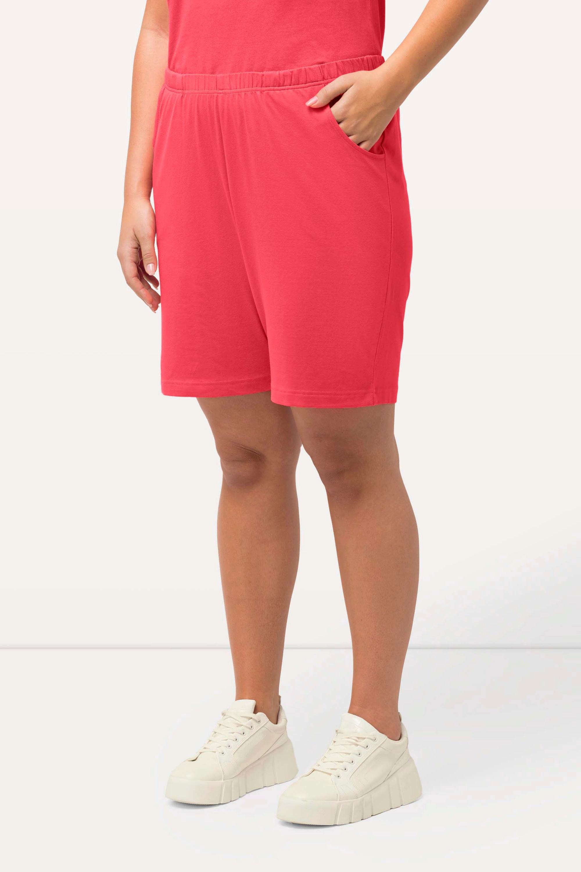 Ulla Popken  Short en jersey, poches et taille élastique 