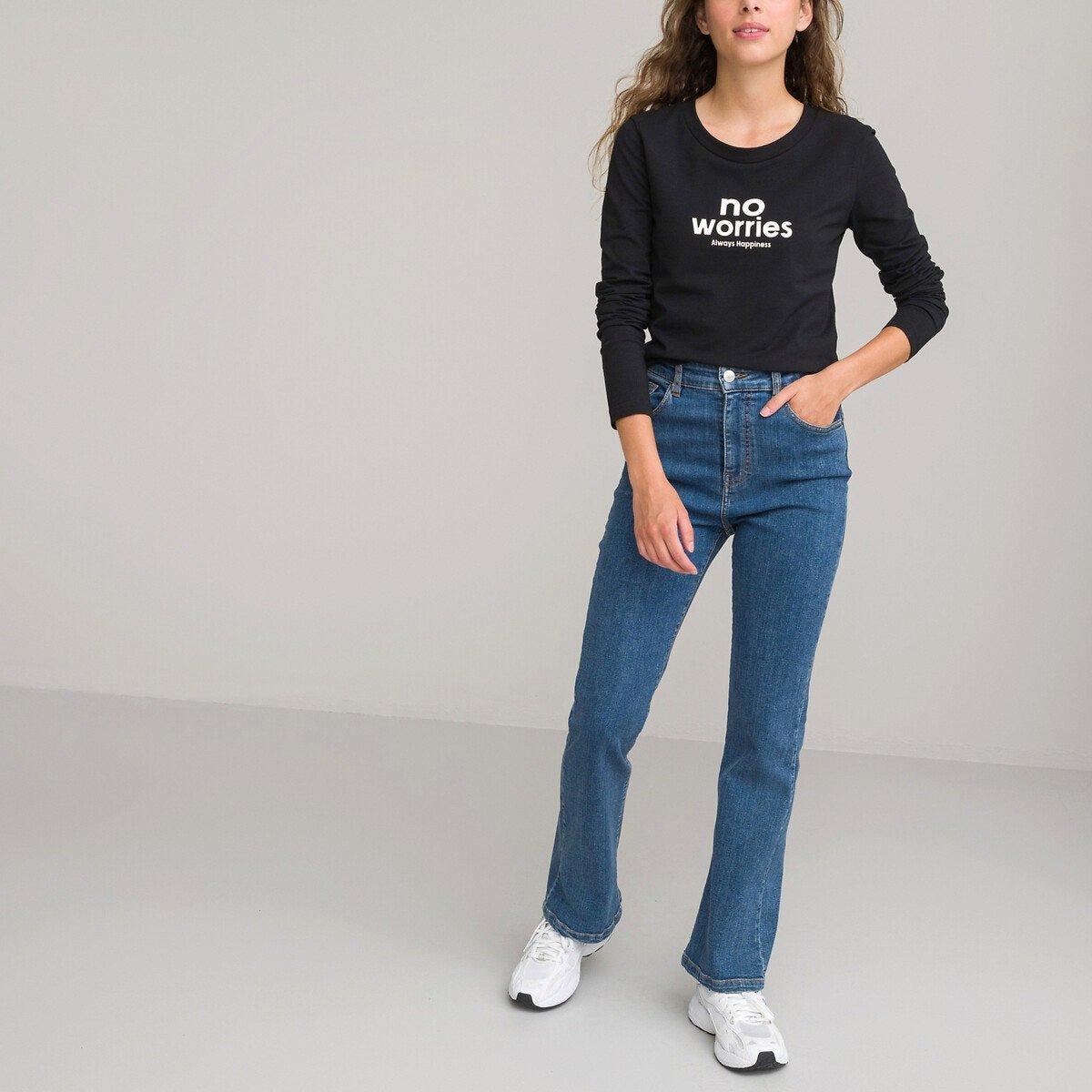 La Redoute Collections  Langarmshirt mit Messageprint 