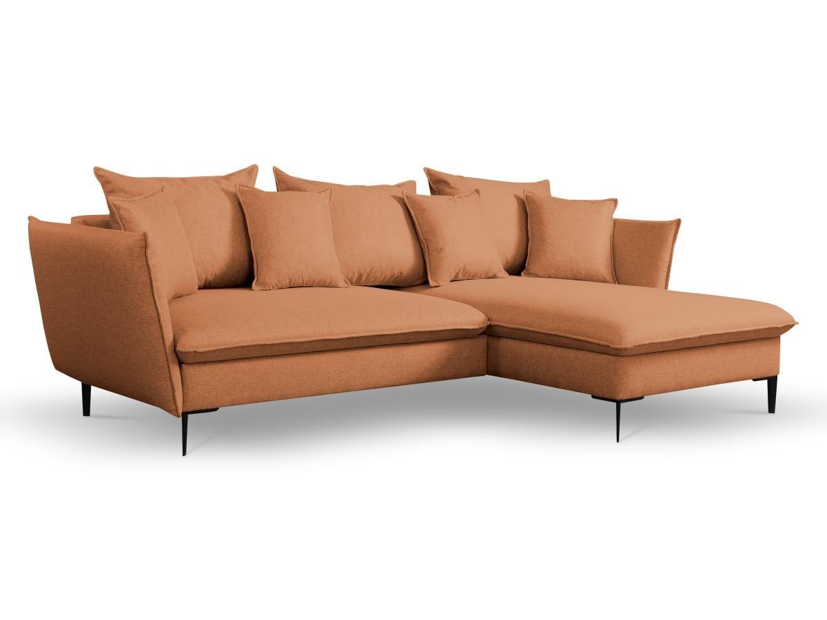 PASCAL MORABITO Canapé d'angle conible en tissu LAZARE de PASCAL MORABITO Angle droit  