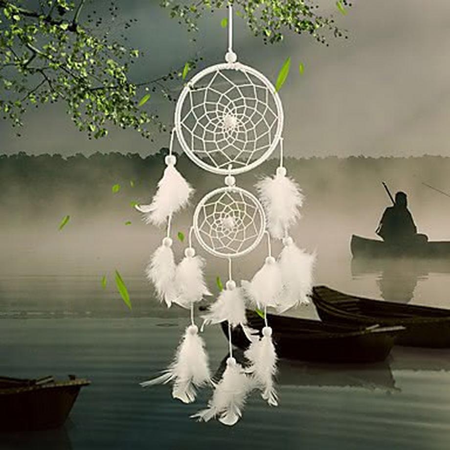 Cover-Discount  Traumfänger Dreamcatcher indianische Deko weiss 