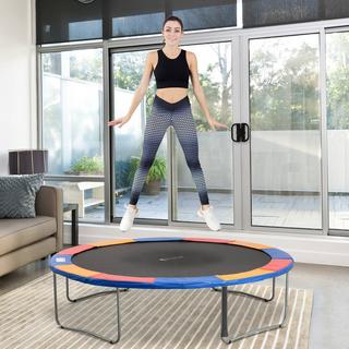 Northio  Set D'Accessoires Pour Trampoline Couverture De Bord, Filet De Sécurité, Pour 8Ft-15Ft, Ø 366Cm, Coloré 