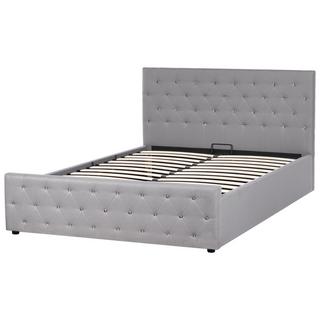 Beliani Letto contenitore en Tessuto Glamour AMIENS  
