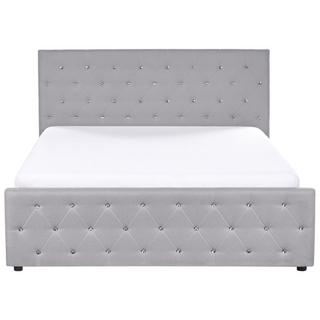 Beliani Letto contenitore en Tessuto Glamour AMIENS  