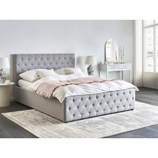 Beliani Letto contenitore en Tessuto Glamour AMIENS  