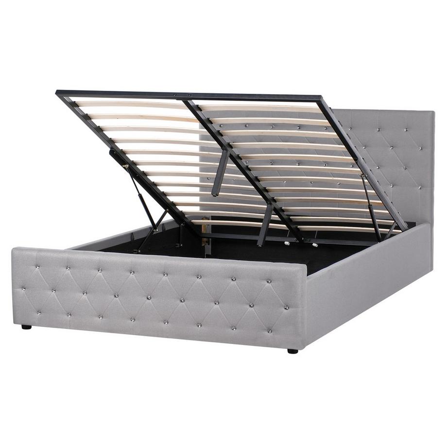 Letto contenitore en Tessuto Glamour AMIENS