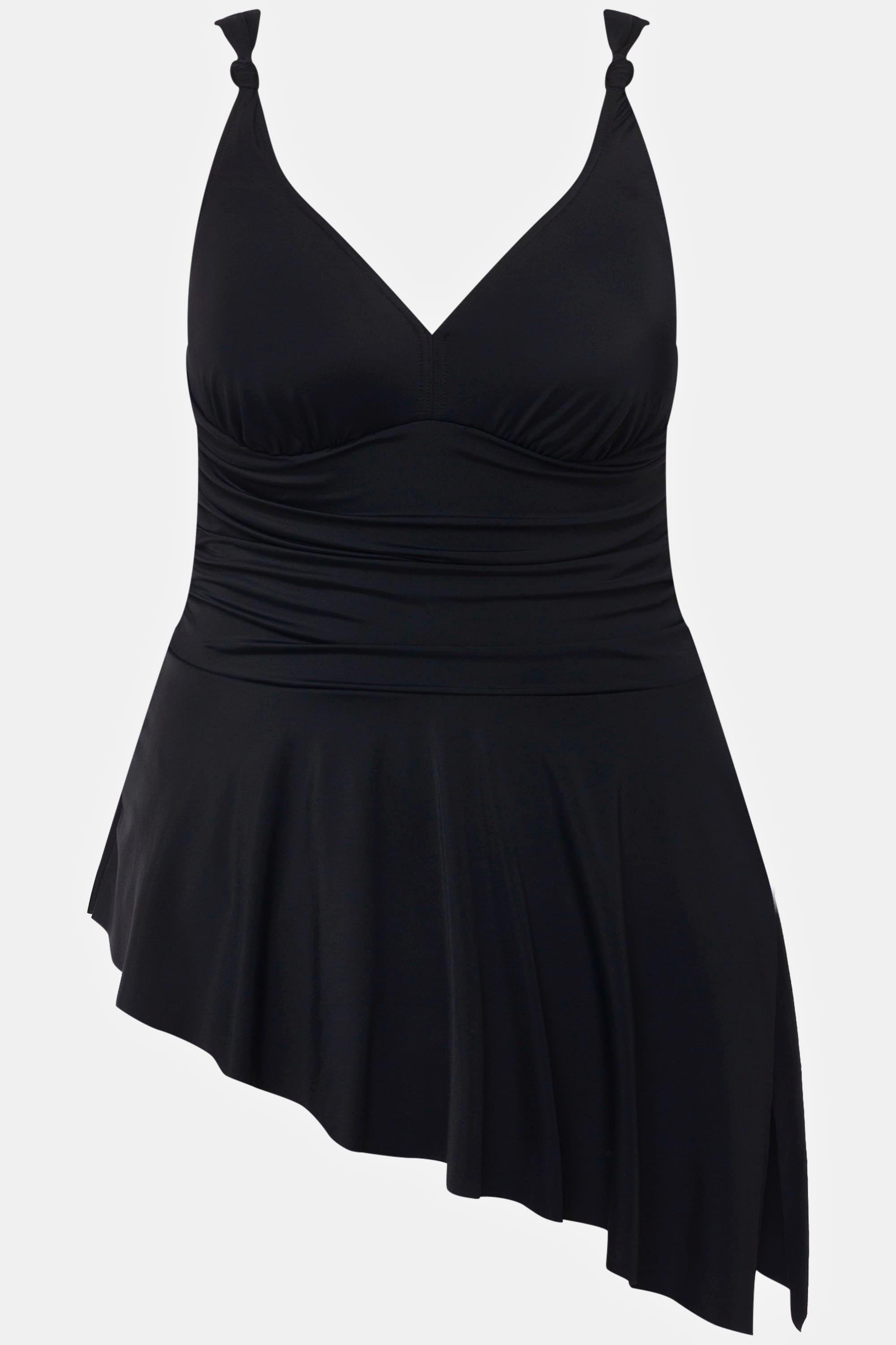 Ulla Popken Robe de bain Drapé Bonnets Souples  