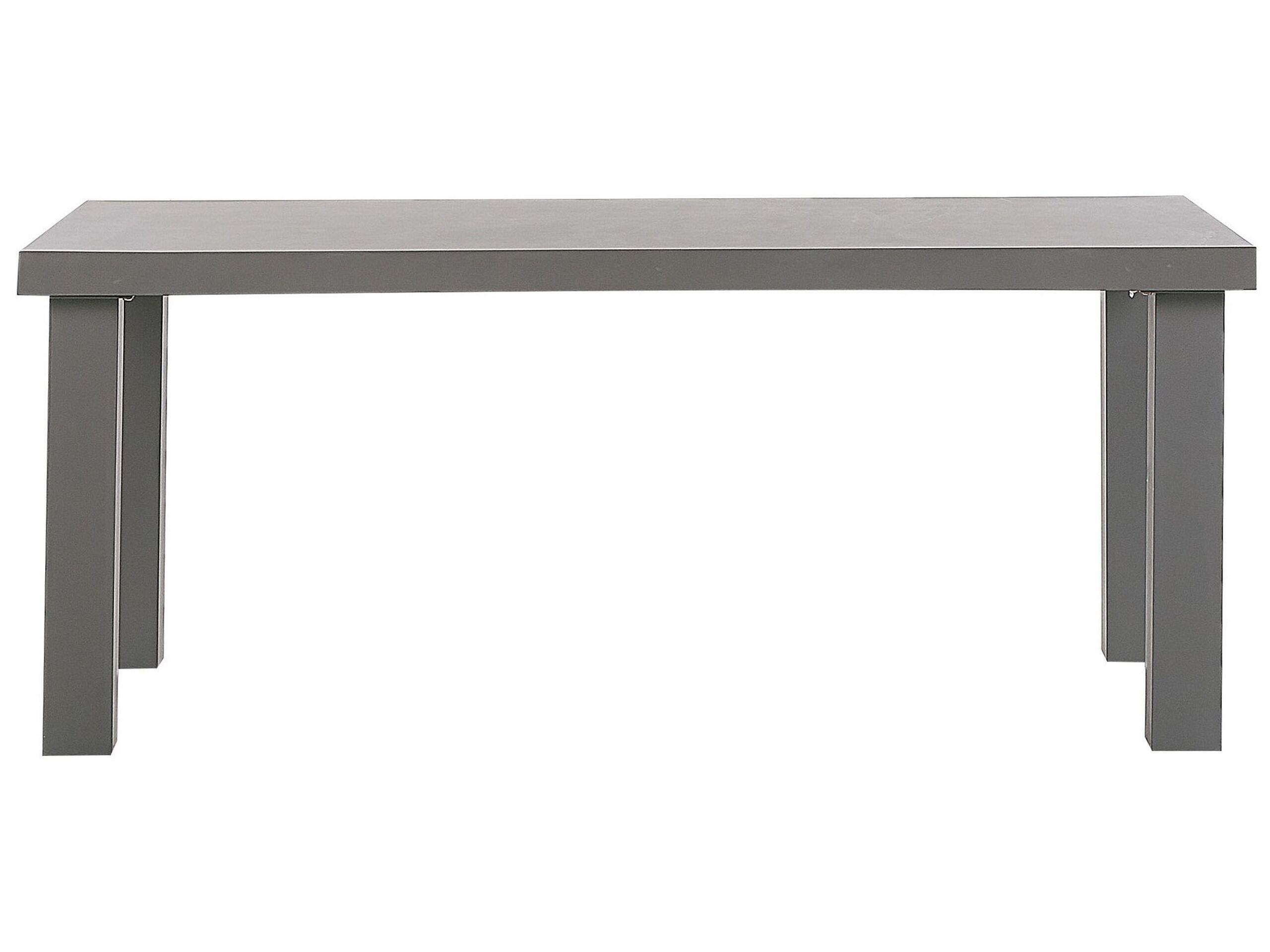 Beliani Tavolo da pranzo da giardino en Cemento fibrorinforzato Industriale TARANTO  