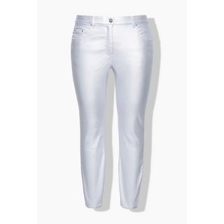 Studio Untold  Jean skinny, coupe étroite, 5 poches, tissu enduit 