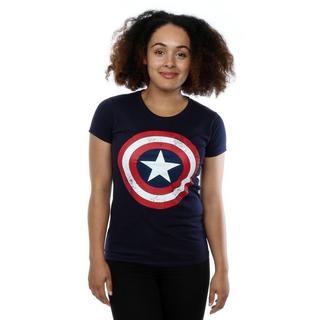 CAPTAIN AMERICA Schild Print T-Shirt  