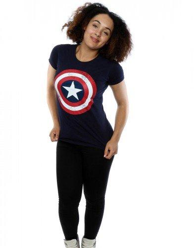 CAPTAIN AMERICA Schild Print T-Shirt  
