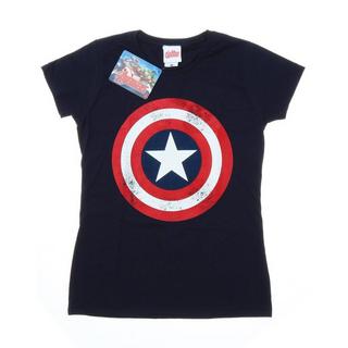 CAPTAIN AMERICA Schild Print T-Shirt  