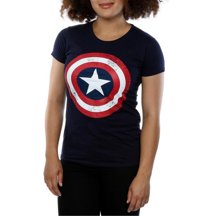 CAPTAIN AMERICA Schild Print T-Shirt  
