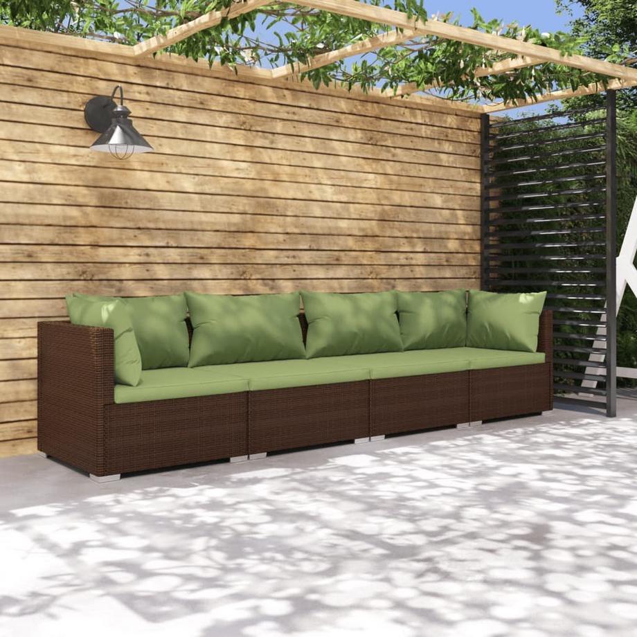 VidaXL Salon de jardin rotin synthétique  
