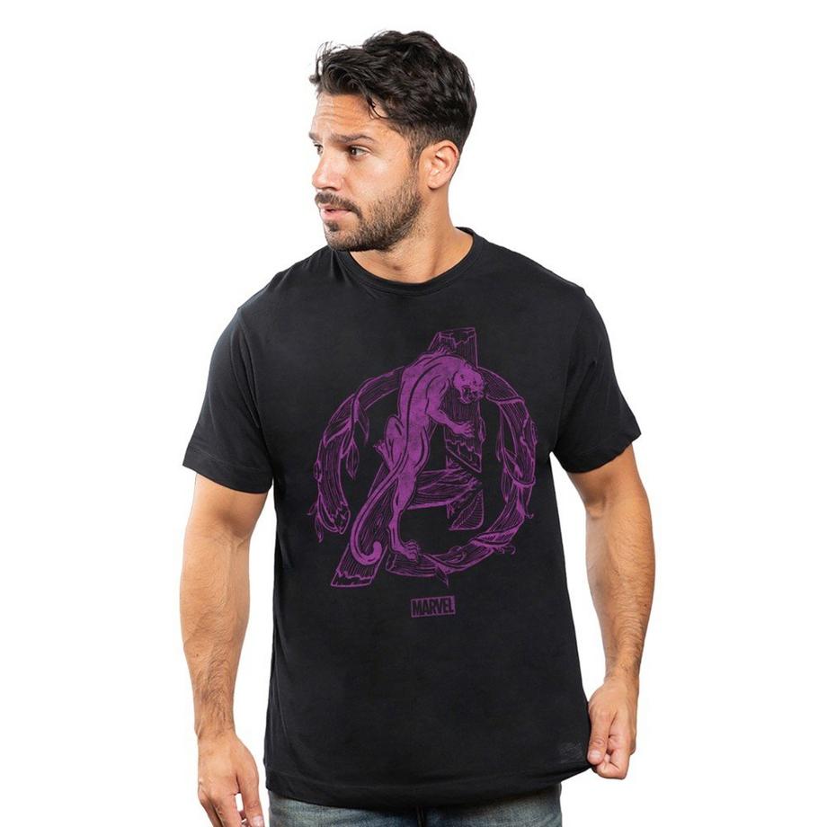 Black Panther Black Panther Marvel Avengers Bedrucktes T-Shirt  