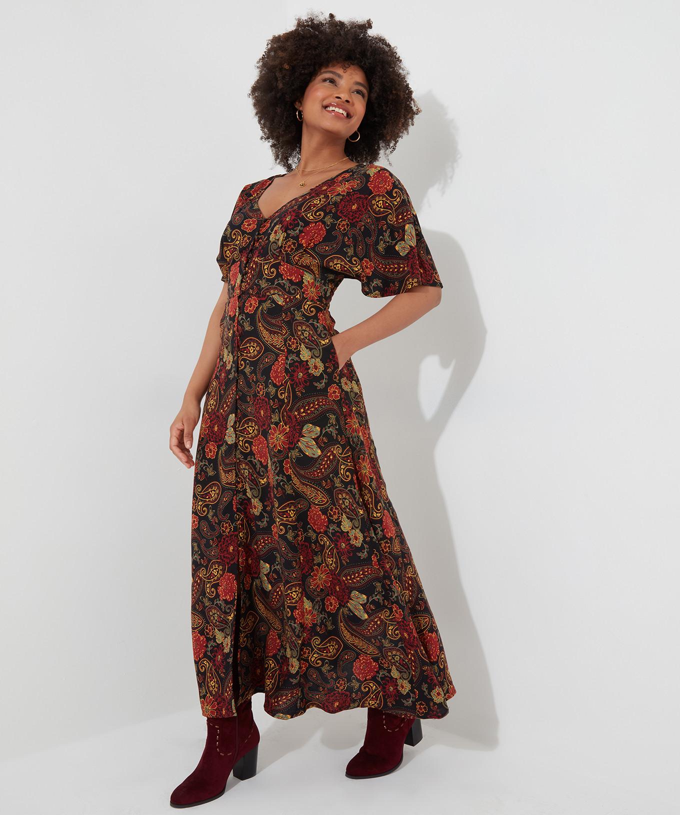 Joe Browns  Robe Maxi Florale à Boutonner 