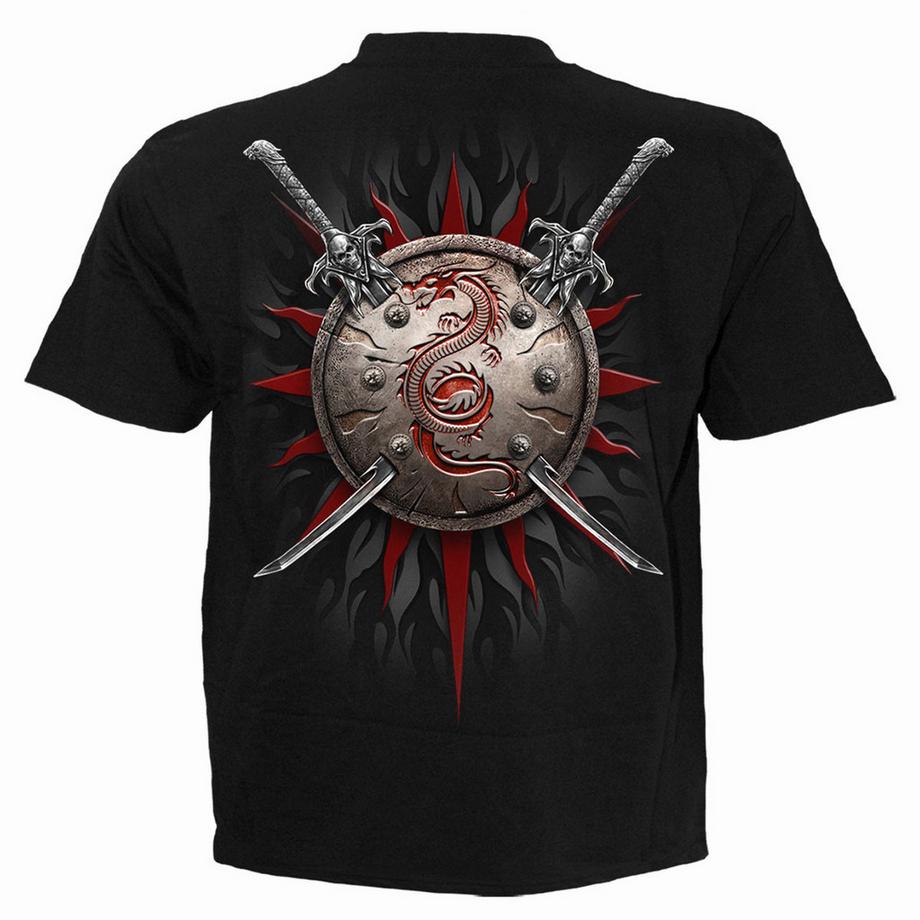 Spiral  T-ShirtMotiftyle Imprimé Au Dos Oriental Dragon 