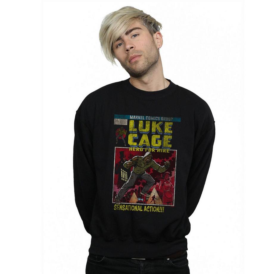 MARVEL Luke Cage Hero for Hire Sensational Action Sweatshirt  