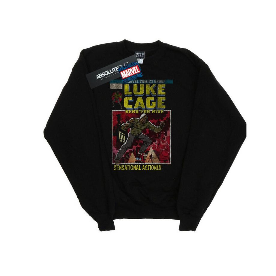 MARVEL Luke Cage Hero for Hire Sensational Action Sweatshirt  