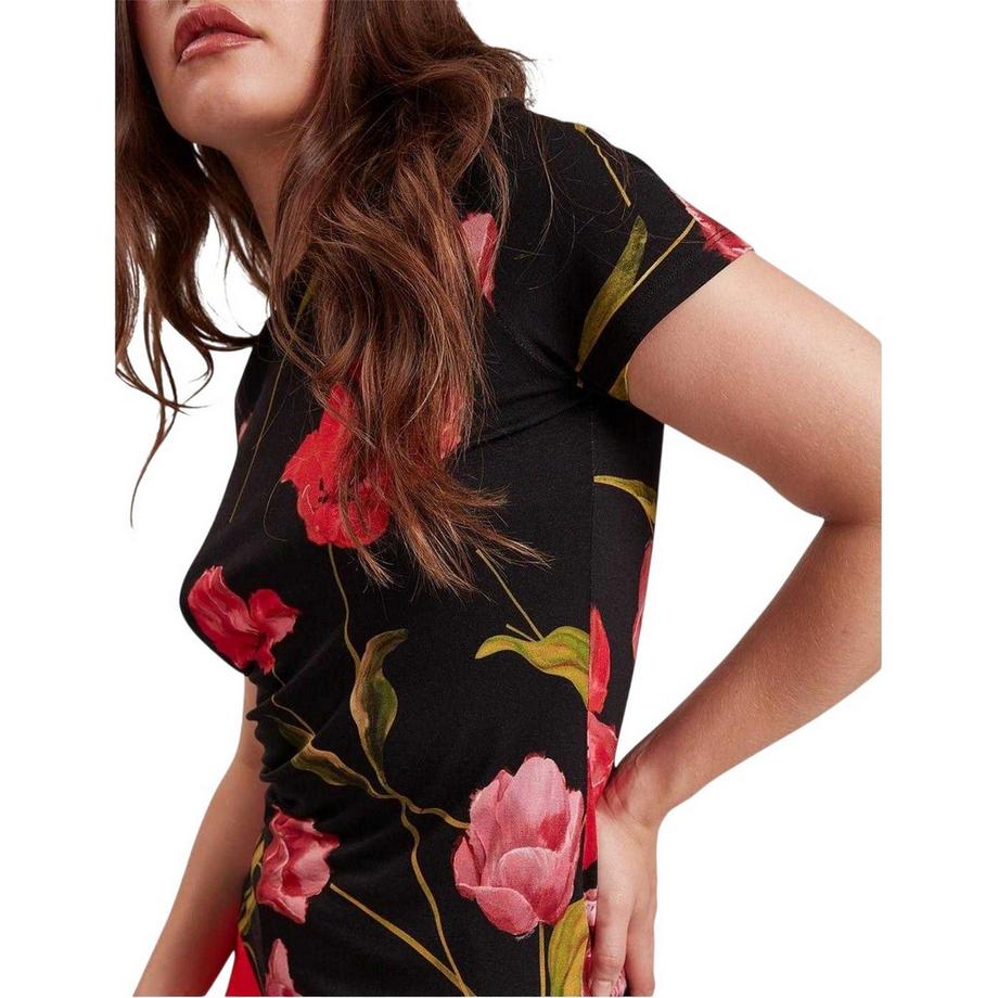 TED BAKER T-Shirt Imprimé Floral Coupe Cintrée  