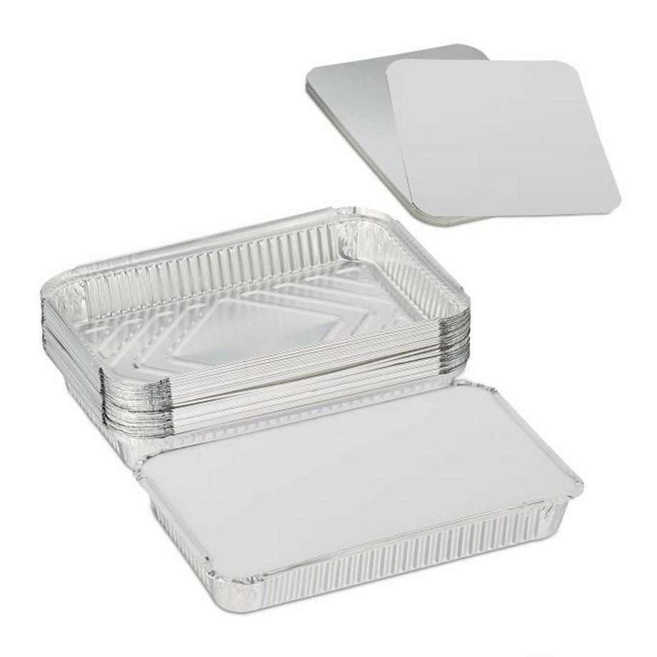 B2X  Aluminiumformen mit Deckel 25er-Pack 