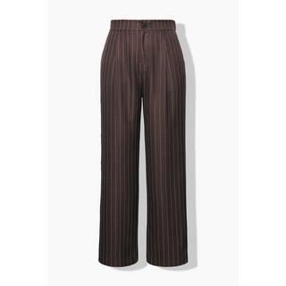 Studio Untold  Hose, High Waist, weites Bein, Schimmer, Nadelstreifen 