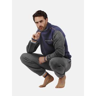 Admas  Pyjama tenue d'intérieur pantalon et veste zippée Feeling 