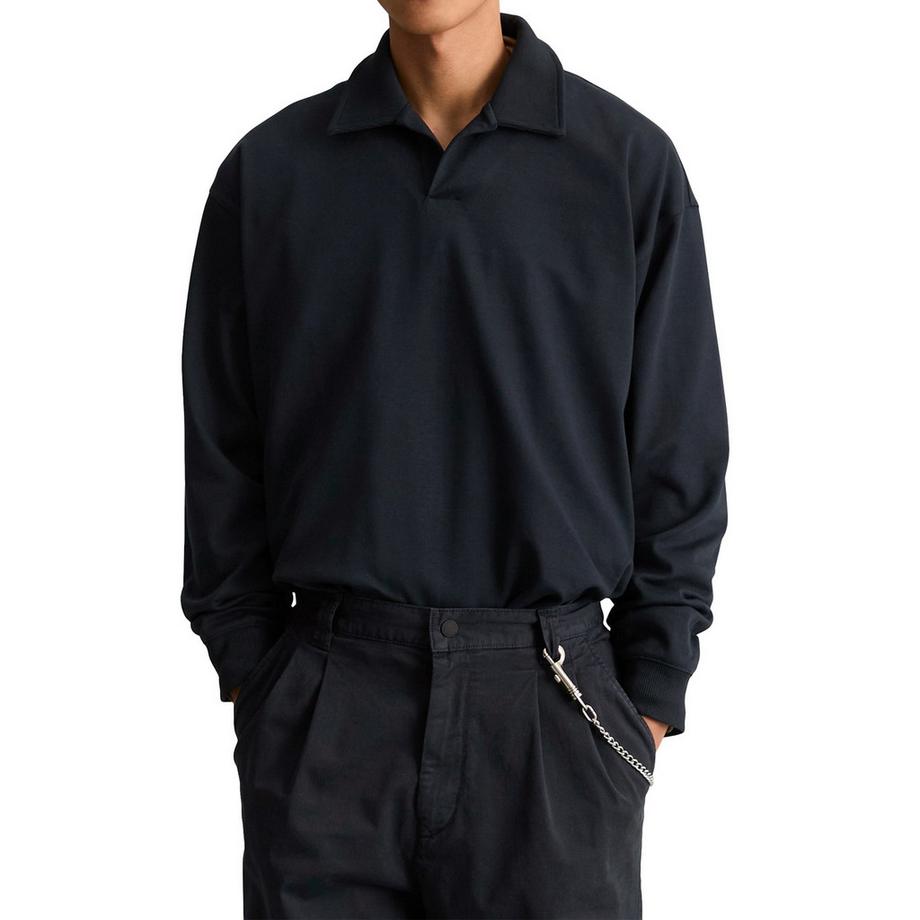Marc O'Polo Denim Sweat-shirt  Pack de 1 Confortable à porter-Poloshirt Longsleeve Relaxed Fit  