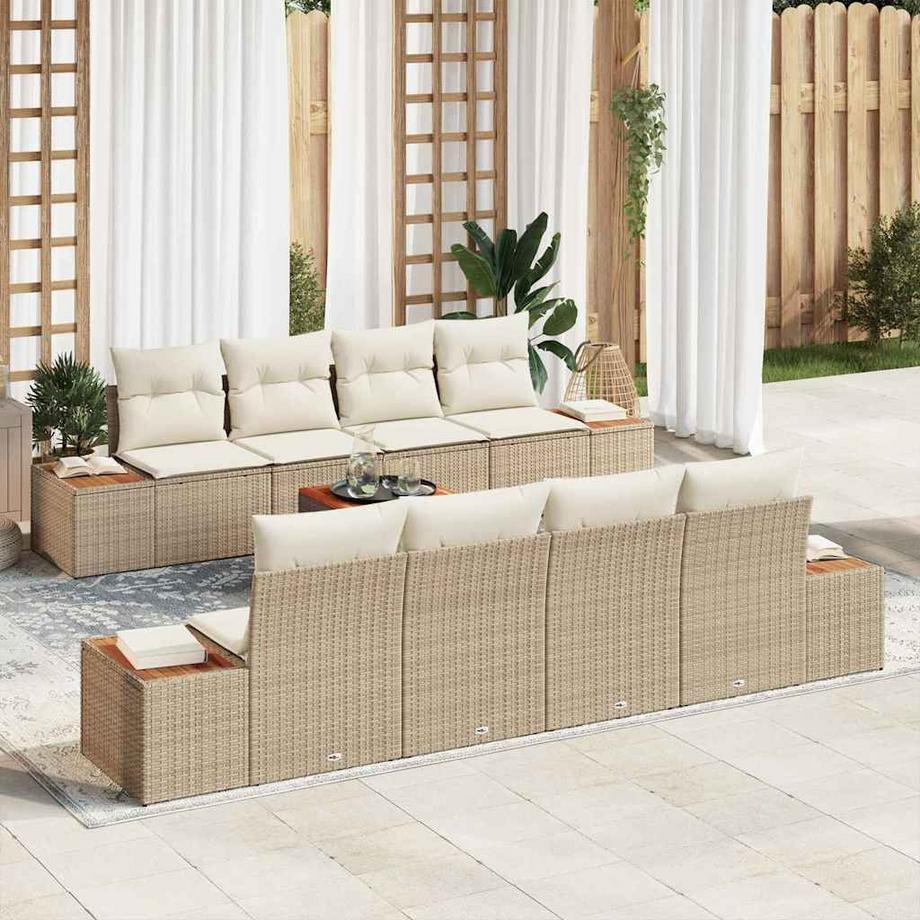 VidaXL Mobilier de jardin moderne poly rattan  