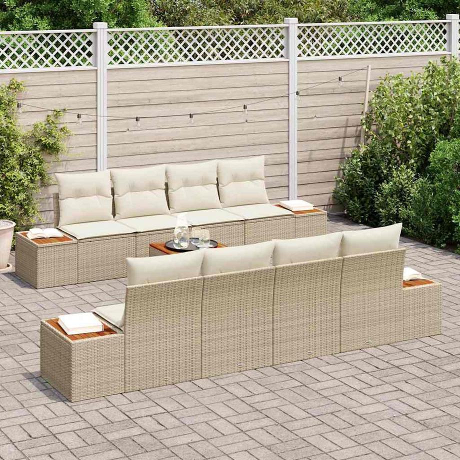 VidaXL Mobilier de jardin moderne poly rattan  