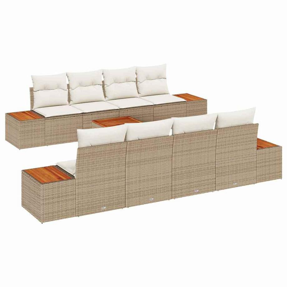 Mobilier de jardin moderne poly rattan