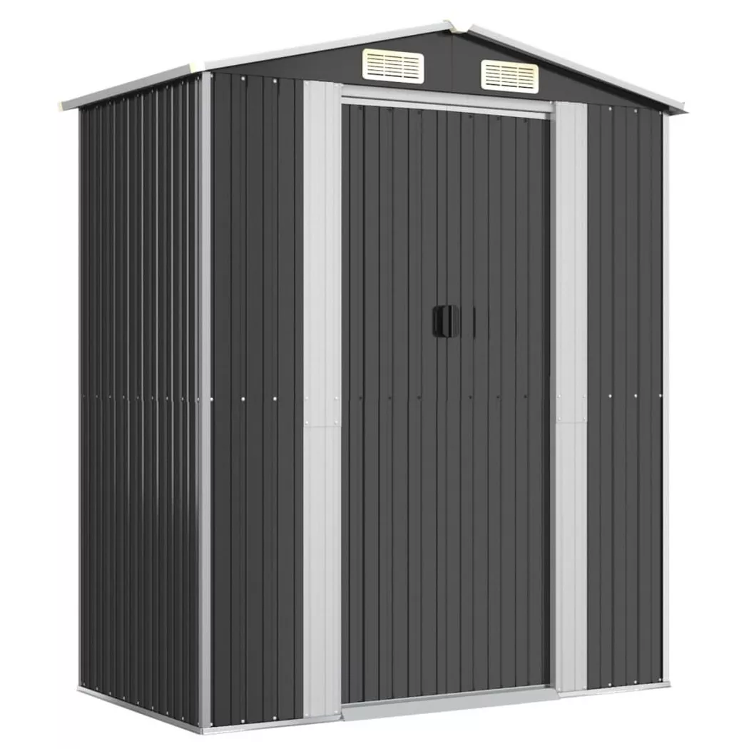 VidaXL - Geräteschuppen stahl, One Size, Grau