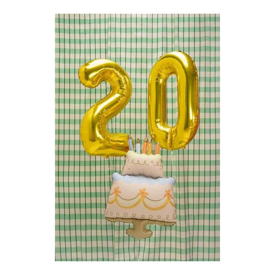 PartyDeco  Ballon en folie  gâteau 